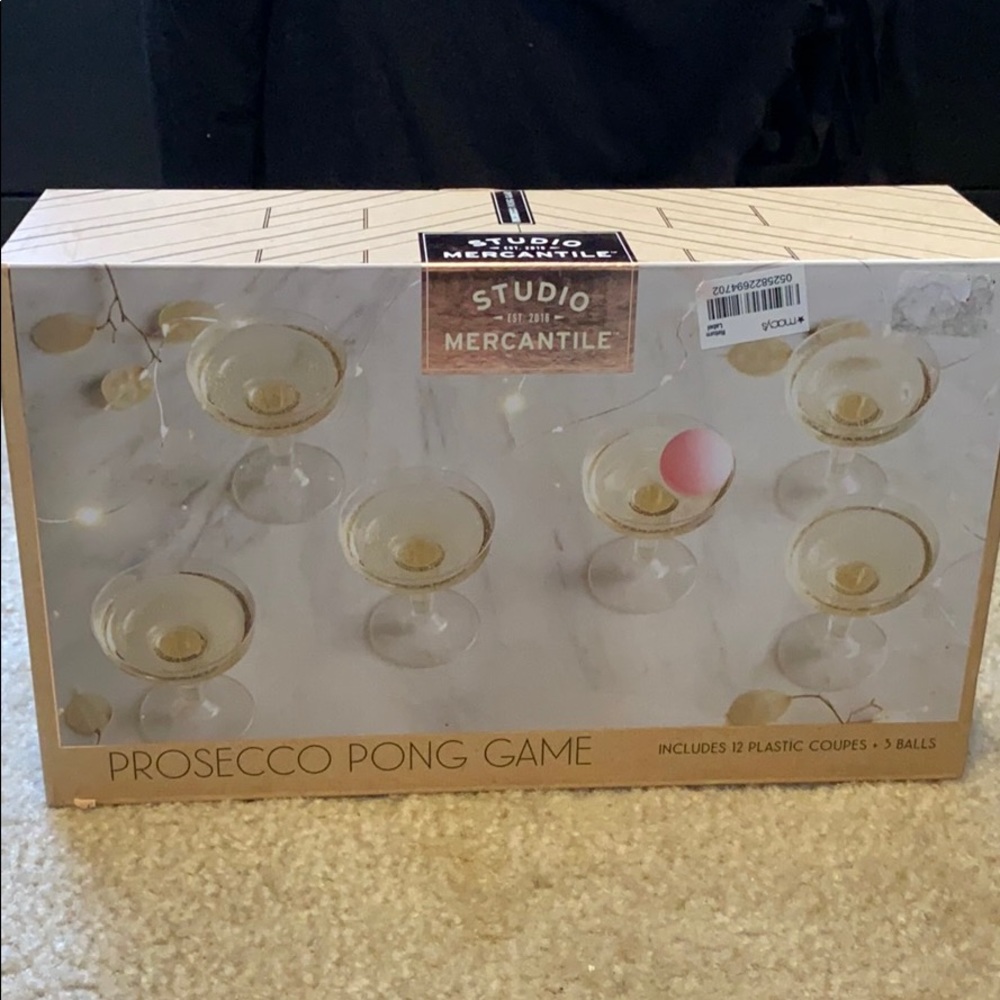 Prosecco pong game.